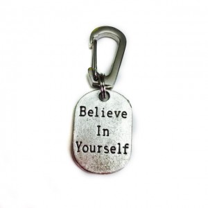 ''Believe in yourself'' sleutelhanger